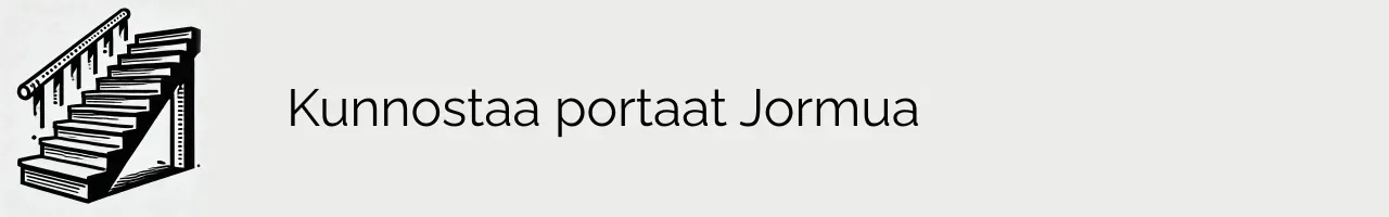 Kunnostaa portaat Jormua